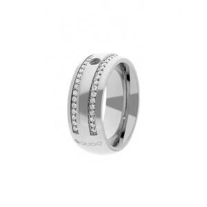 NEW QUDO women's basic lecce ring in silver
